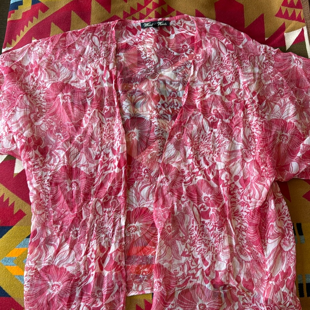 Silk kimono cardigan